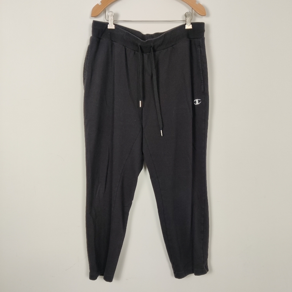 Champion Men's Jogger Pants in Black Athletic Gorpcore Sporty Loungewear